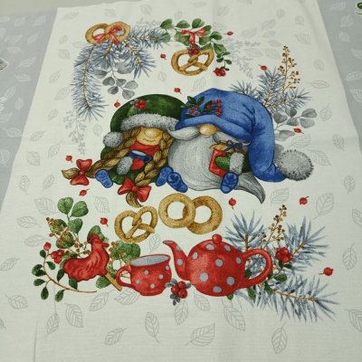 Рогожка Домовята, купон 60*150 см, рис 13707, 150 см