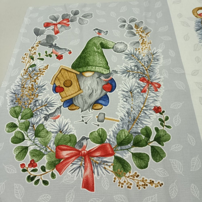 Рогожка Домовята, купон 60*150 см, рис 13707, 150 см