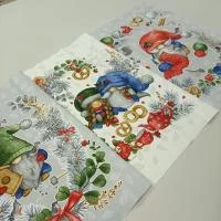 Рогожка Домовята, купон 60*150 см, рис 13707, 150 см