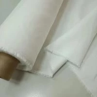 Лен белый  саржевый